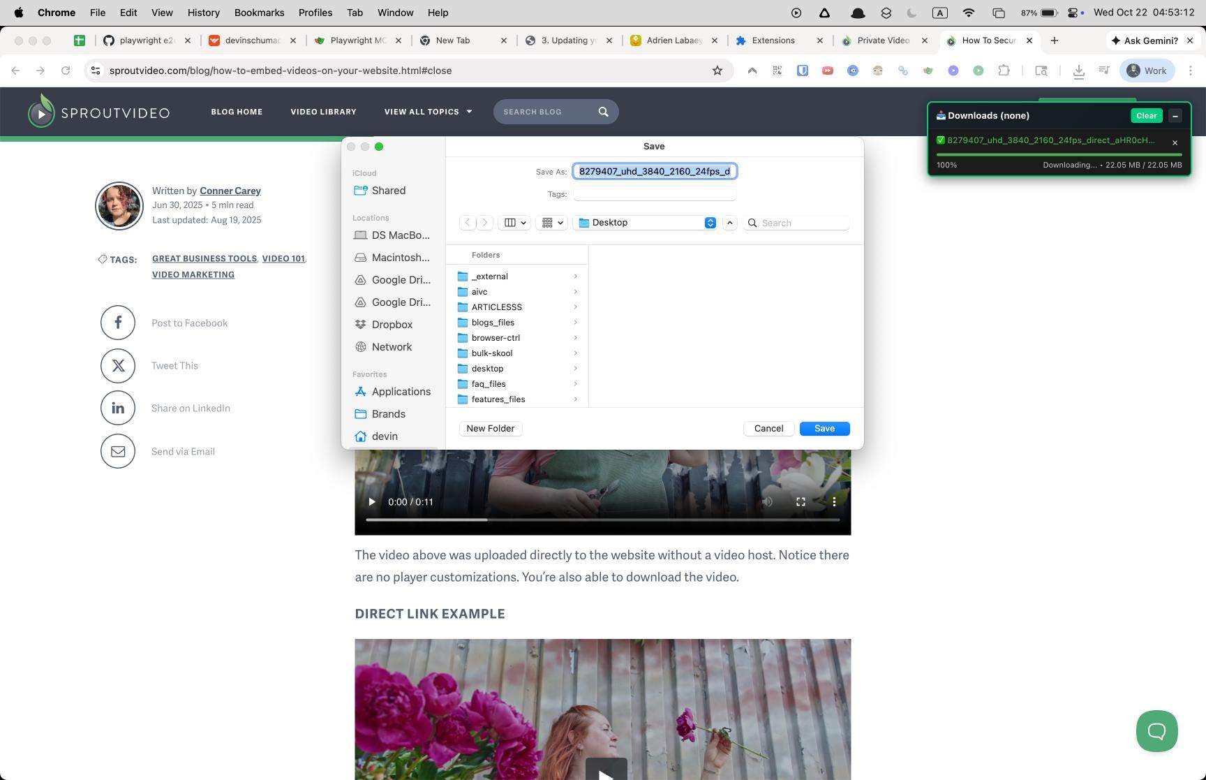 Sprout Video Downloader - Download Sprout Hosted or embedded videos from SproutVideo or anywhere on the web media 1