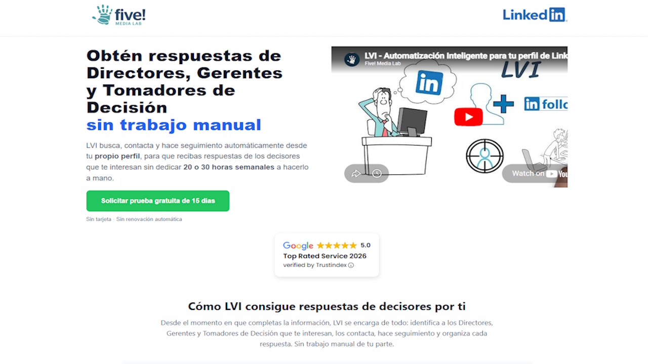 Five Media Lab - Automate LinkedIn outreach to Directors, Managers and Decision Makers media 2