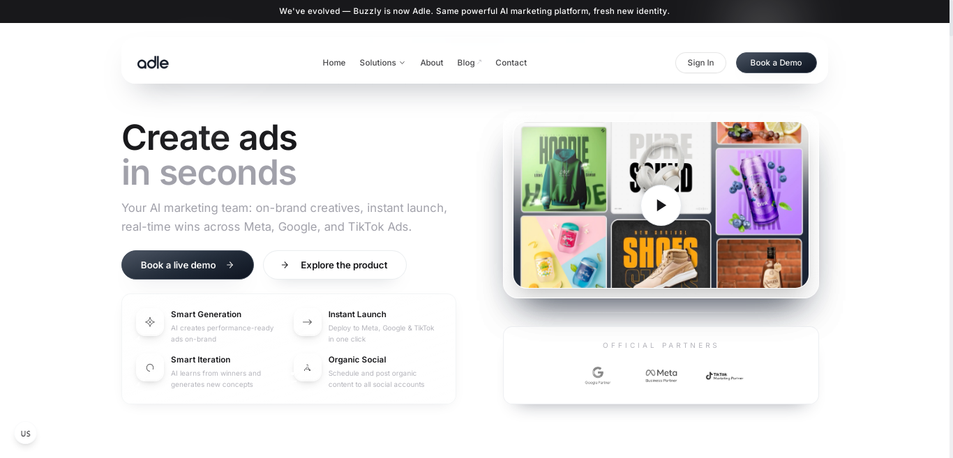 Adle AI - AI that launches and optimizes ads. media 2