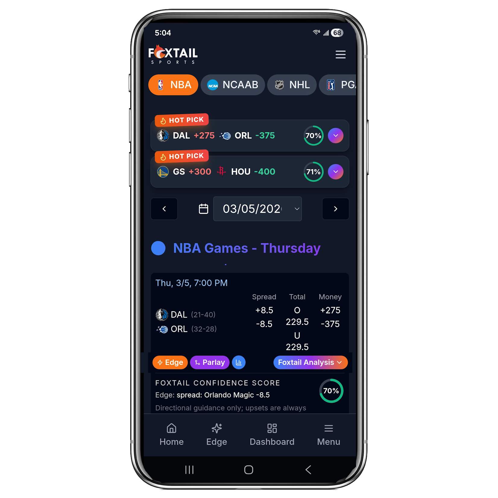 FoxtailSports.com - Выигрывайте больше с помощью спортивных прогнозов на базе искусственного интеллекта, конструктора ставок и реквизитов игроков медиа 1