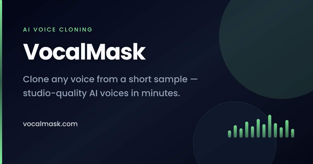 VocalMask - Realistic voice cloning AI – in seconds media 1