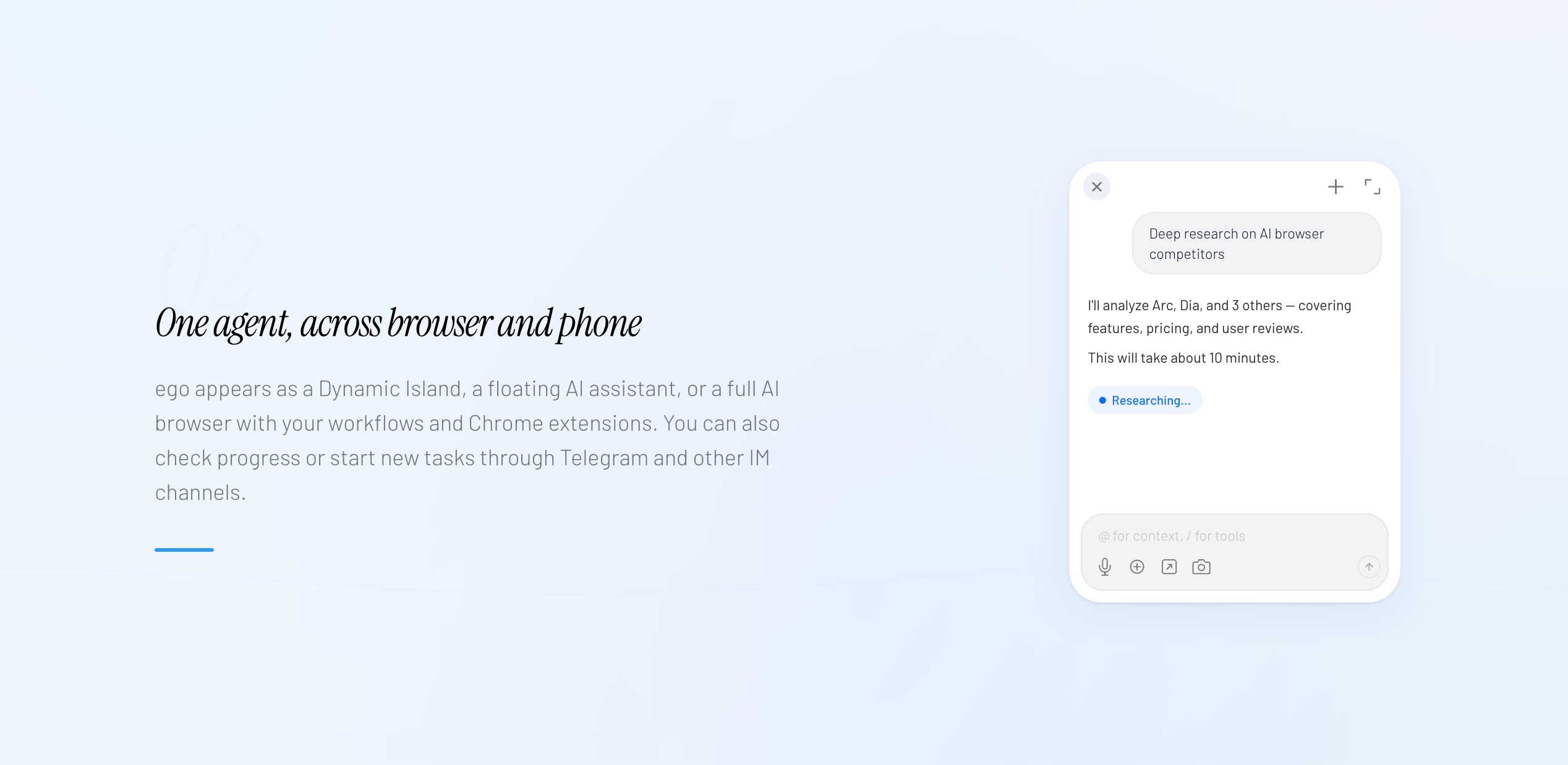 ego - ego — Personal Agent That Works 24/7 Across Every Device media 2