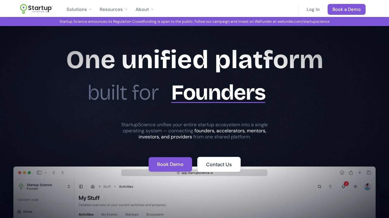 Startup Science - The research-backed platform connecting founders, programs, and capital. media 1