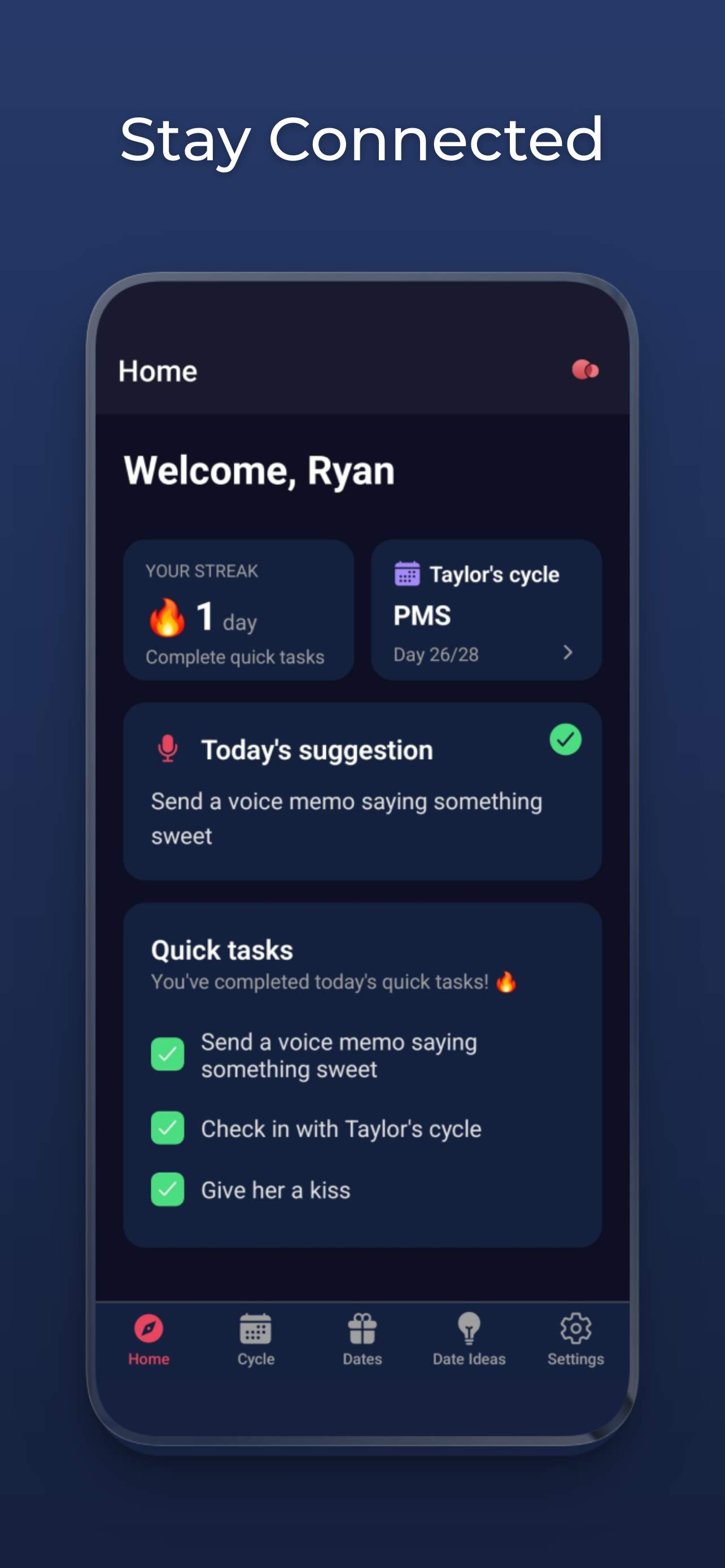 DuoSync - Period tracking for partners. Understand her cycle. media 1
