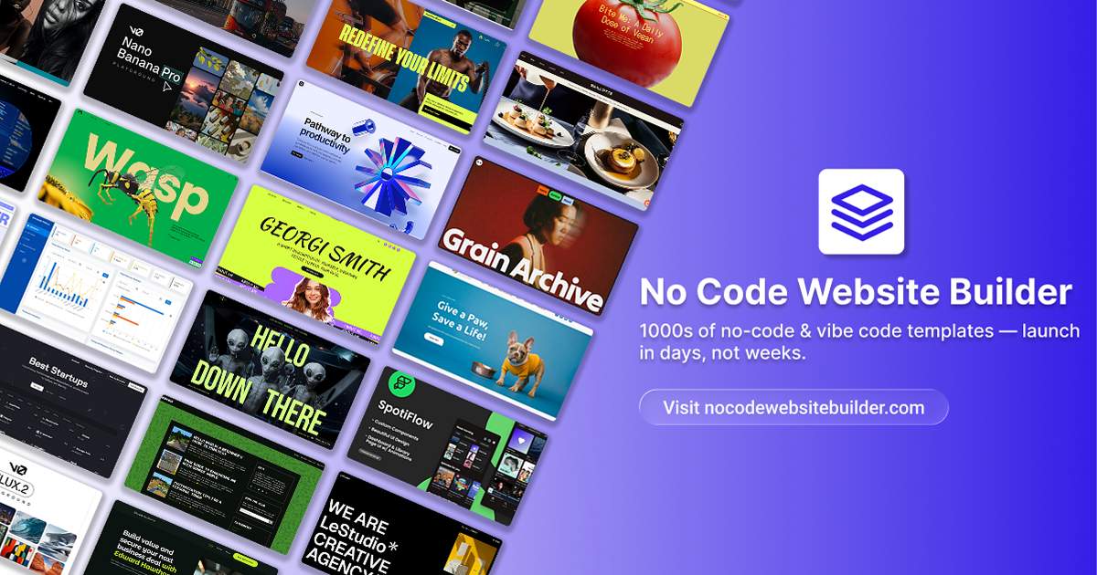 Tiada Pembina Laman Web Kod