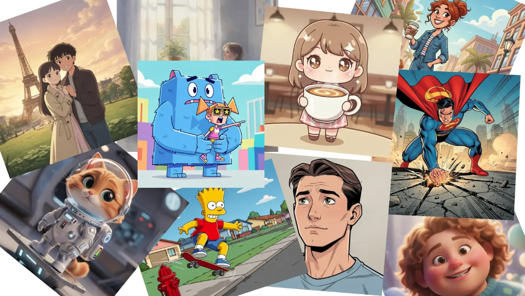 Média Générateur de dessins animés AI - Transformez des photos et des invites en dessins animés 1