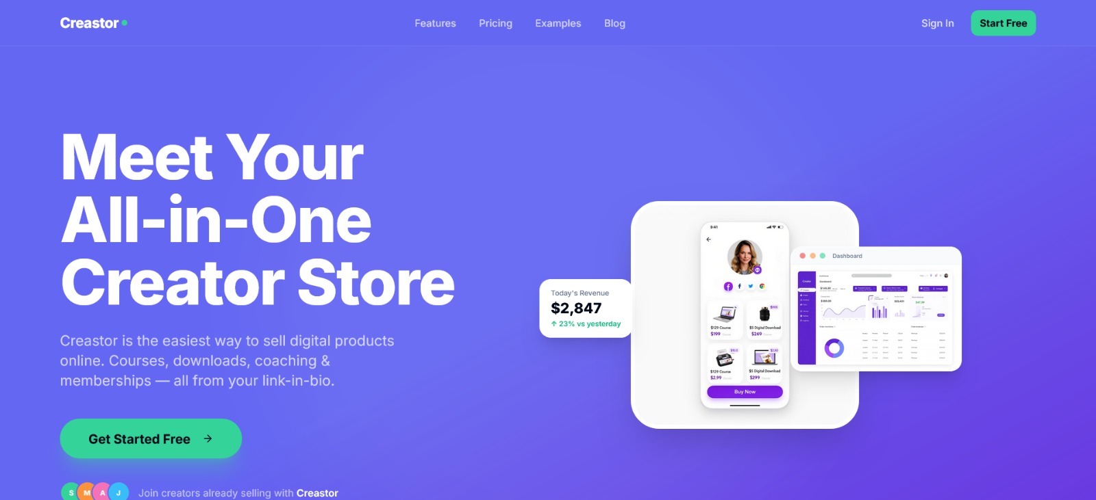 Média Créstor - magasin Stan, balises, linktree, lien dans la bio, gumroad, payhip, stan.store, beacons.ai, lien créateur, magasin créateur 1