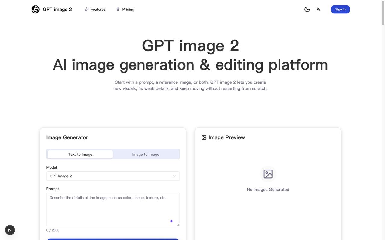 Media GPTimej2 - GPT imej 2;Penjana imej AI;Editor imej AI 1