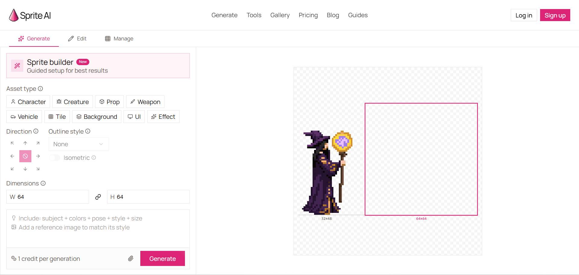 Sprite-AI - Create pixel-perfect game sprites in seconds media 1