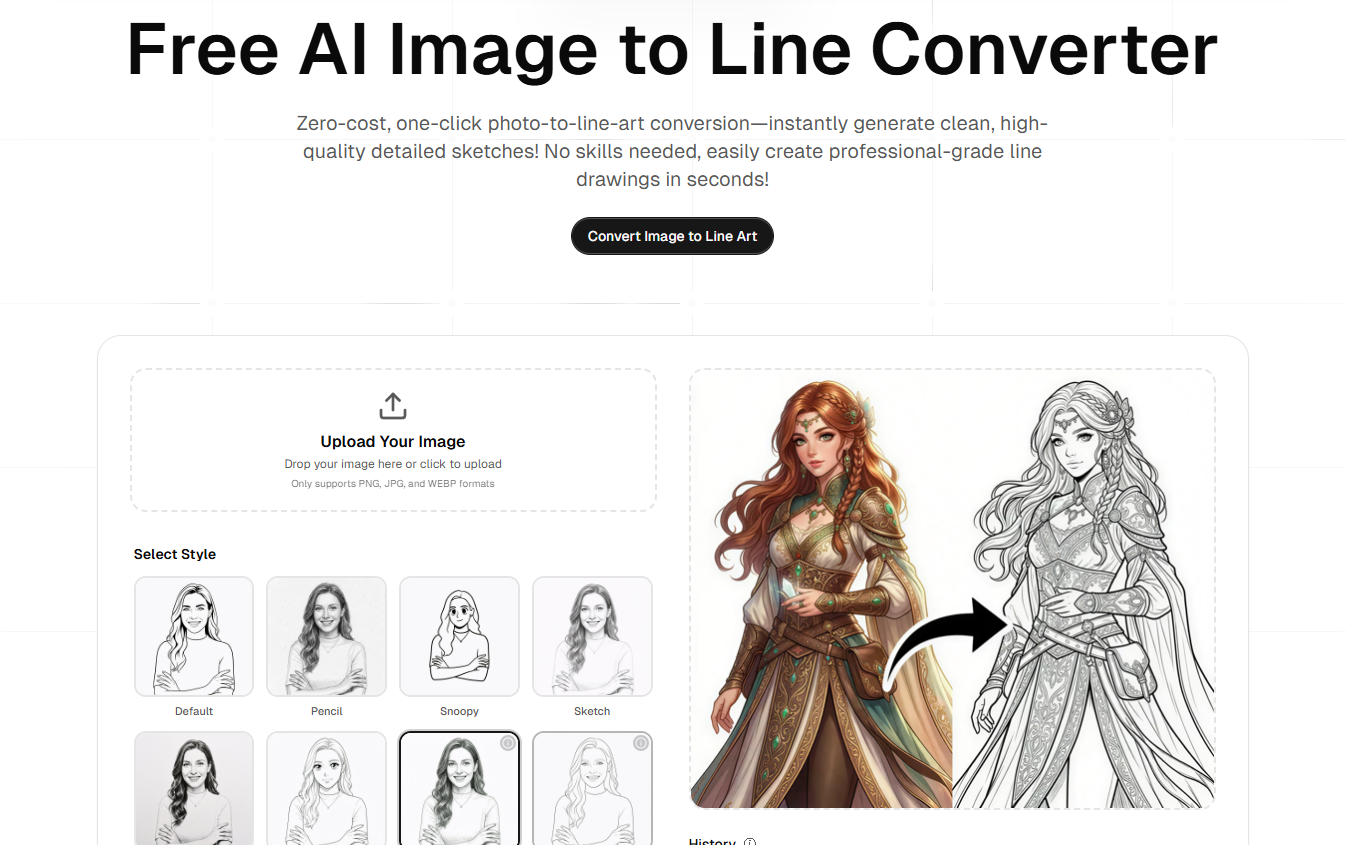 Image to Line - No skills needed, easily create professional-grade line drawings in seconds! media 1