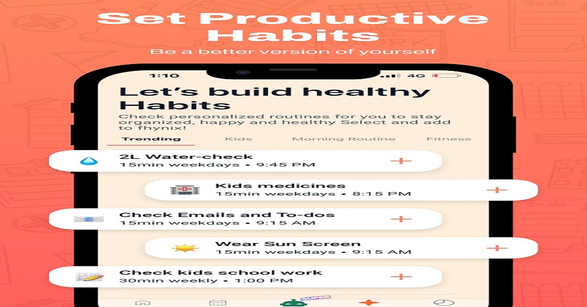 FHYNIX - productivity,ai,daily-planner,routine,whatsapp,task-manager, media 1