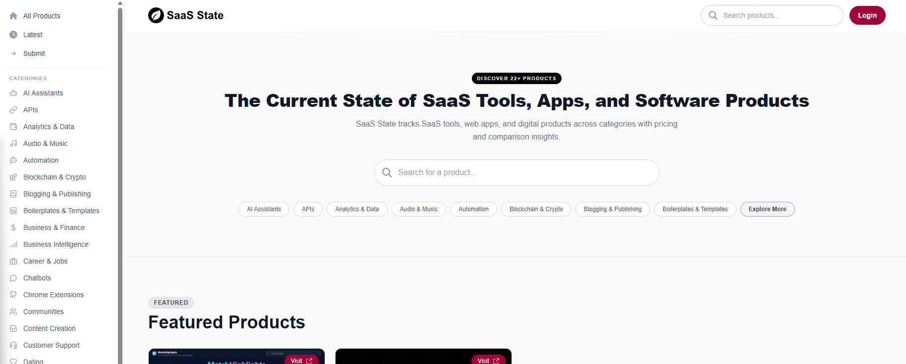 SaaS State - The Current State of SaaS Tools, Apps, and Software Products. media 1