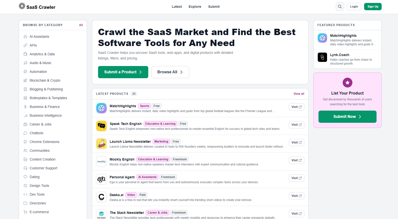 SaaS Crawler