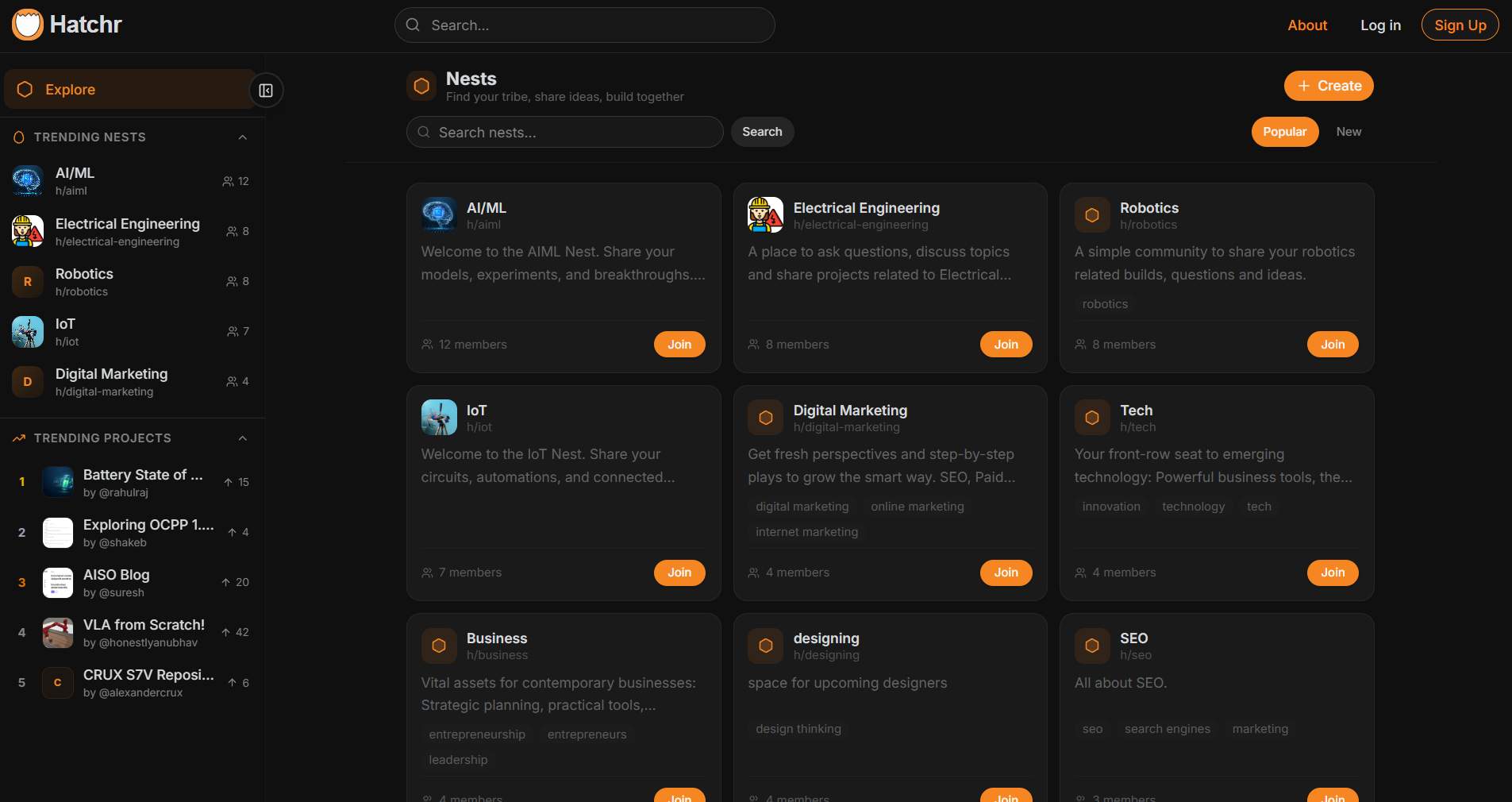 Hatchr - Build in public, showcase your journey, and ship faster. media 1
