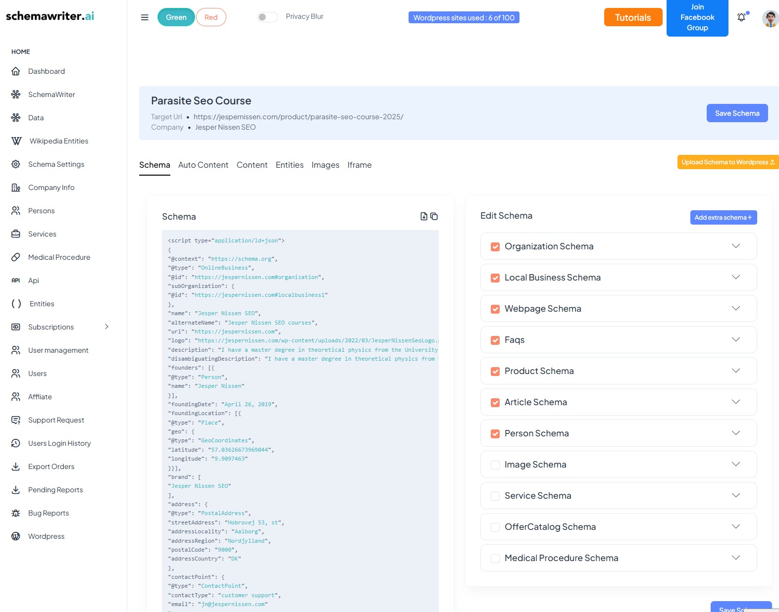 schemawriter.ai - schema, schema markup, local business schema, ai schema generator, json-ld, schema.org, article schema, webpage schema, service schemae media 1