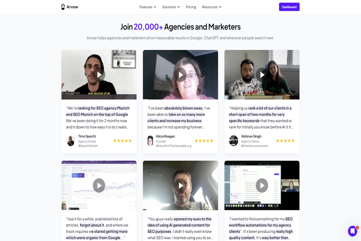Arvow - AI-powered SEO content automation platform for agencies and in-house SEO teams. media 2