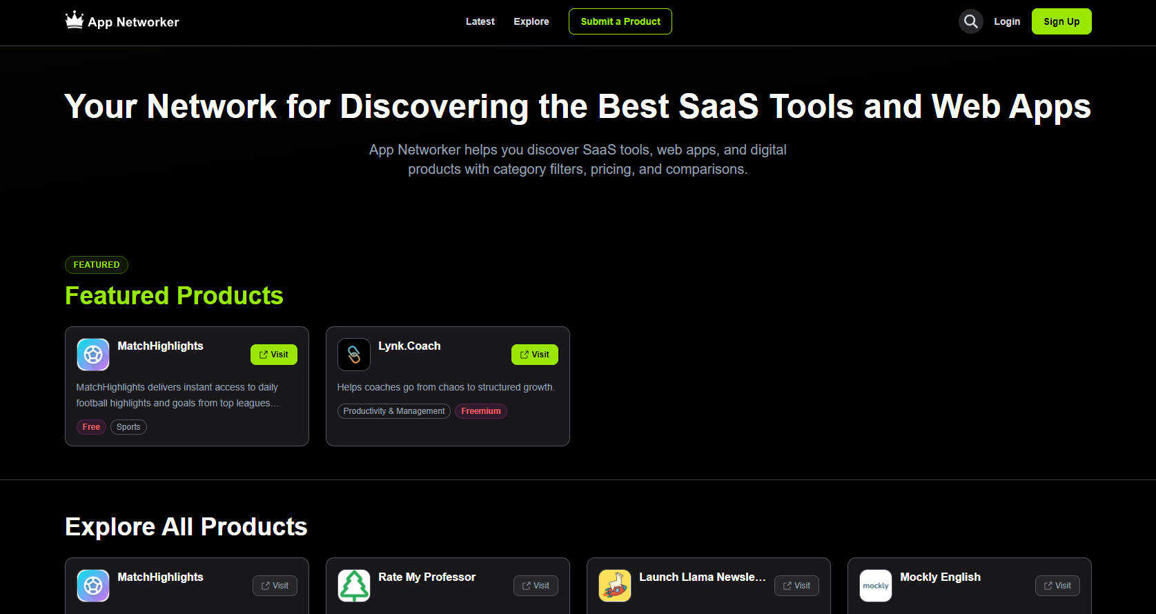 App Networker - Your Network for Discovering the Best SaaS Tools and Web Apps. media 1