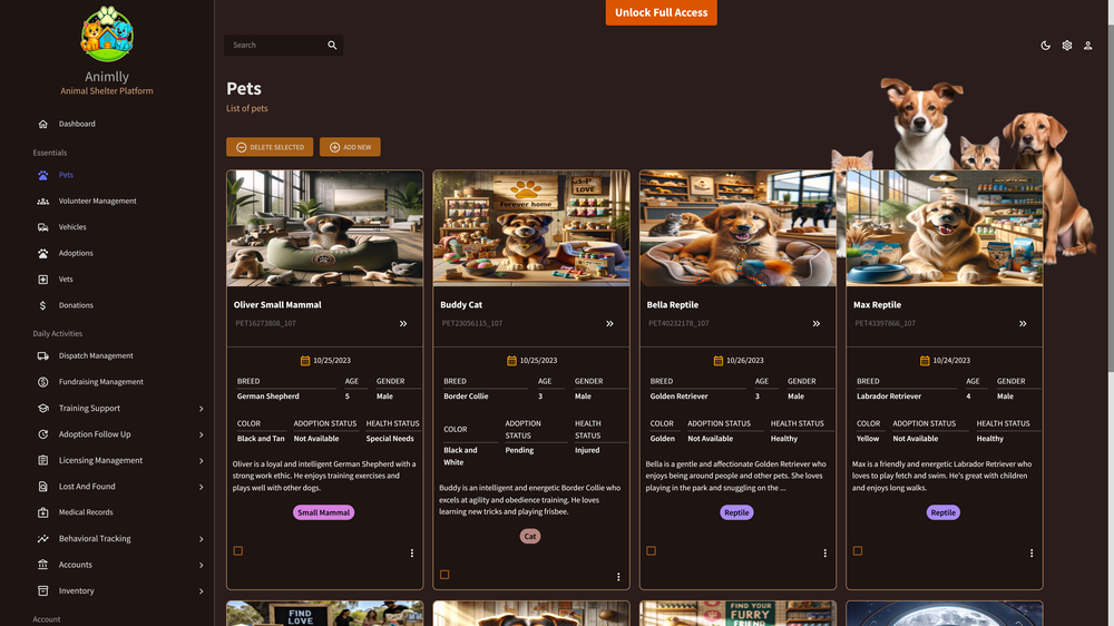 Animlly - Streamline Your Shelter's Operations, Enhance Organization, and Foster Growth. media 2