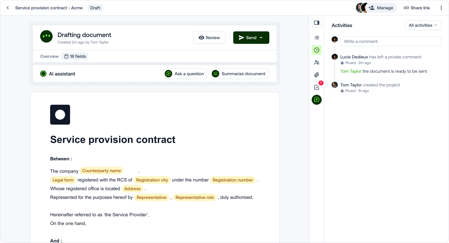 Tomorro - AI-powered contract lifecycle management for legal & business teams. media 3
