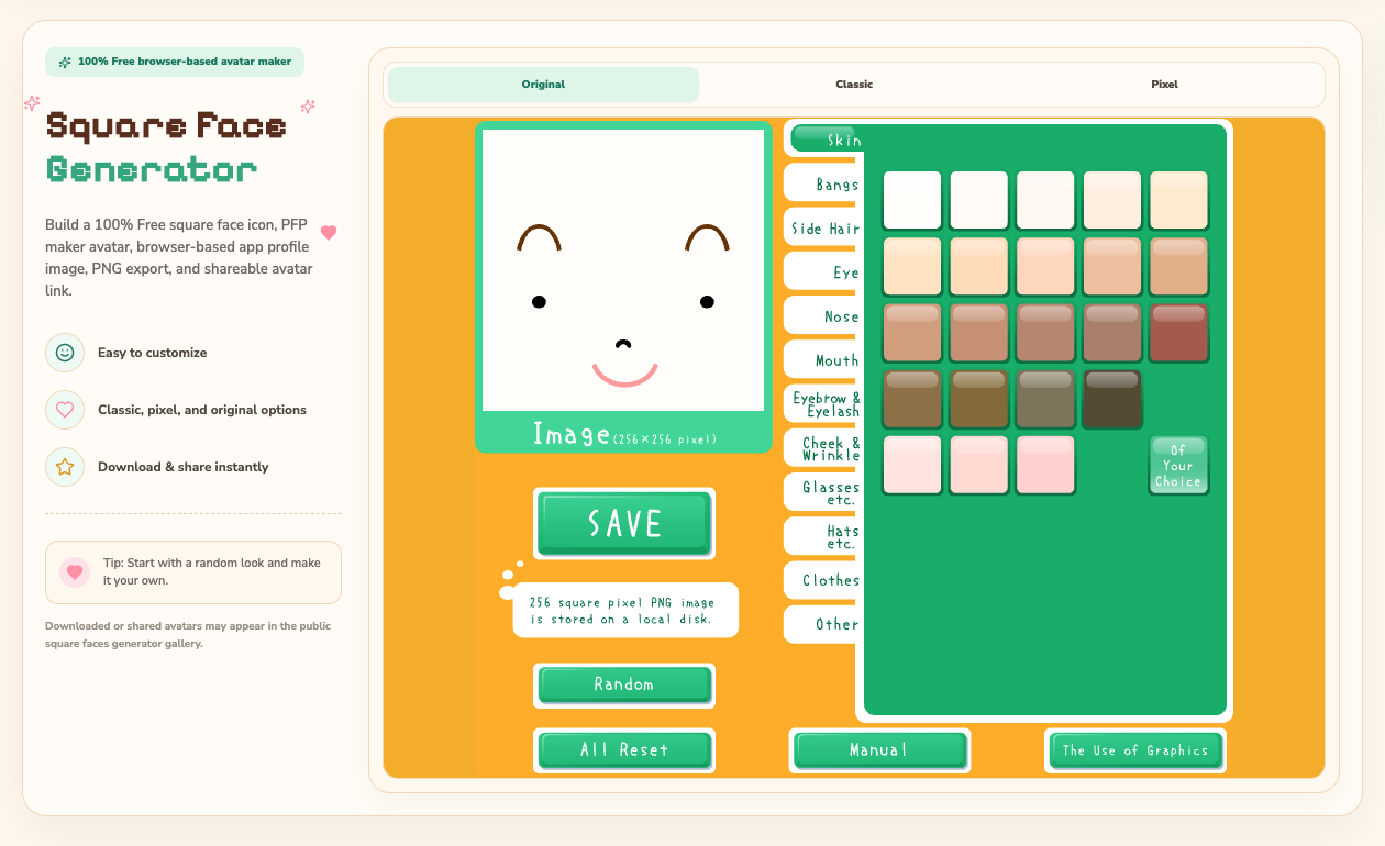 Free Square Face Generator - Free Square Face Generator | squareface-generator.org media 1