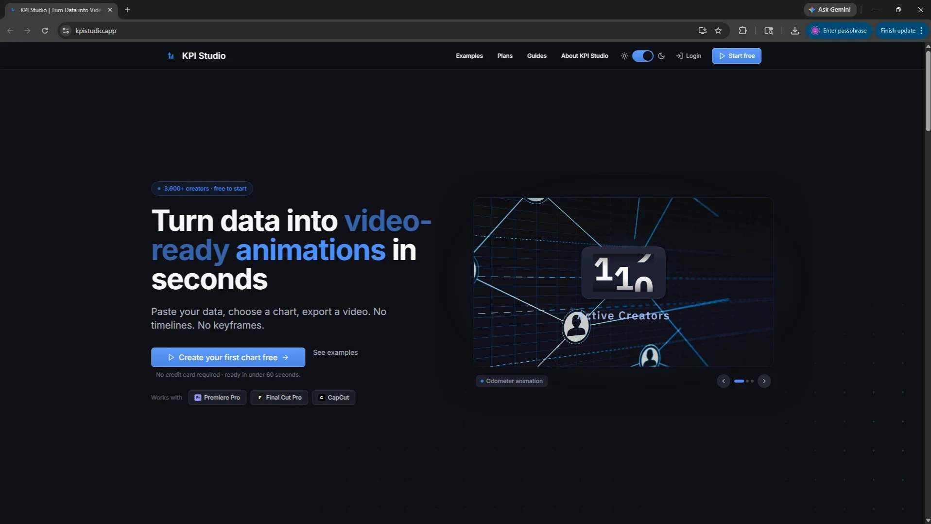 KPI Studio - KPI Studio lets creators transform numbers into polished video-ready animations in seconds media 1