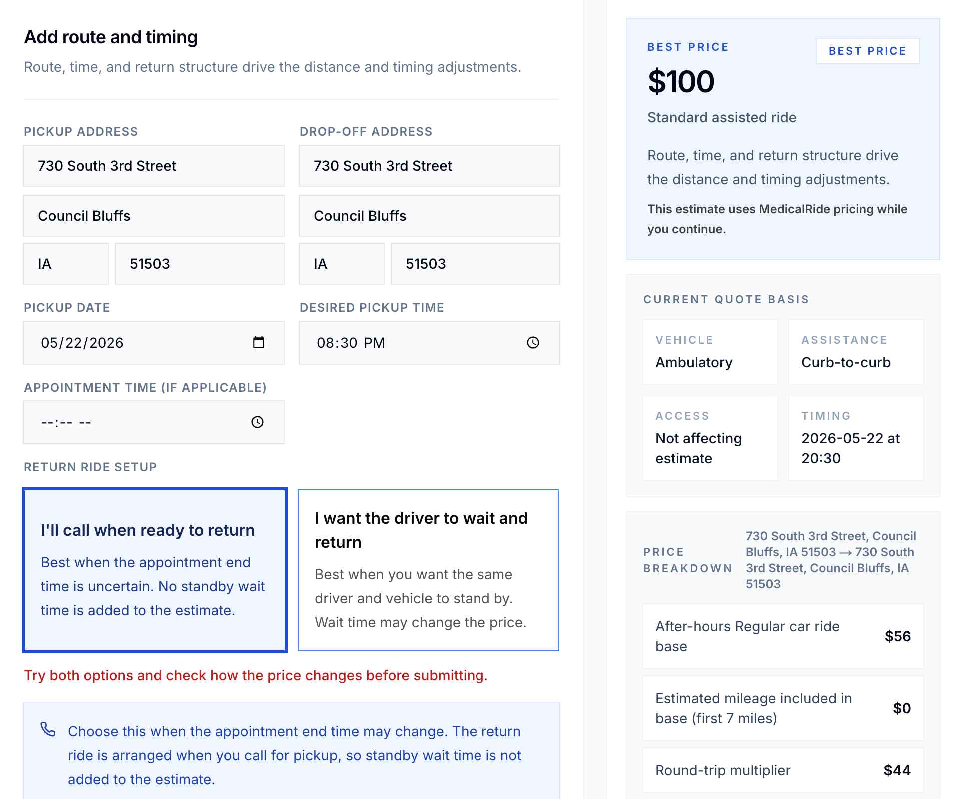 MedicalRide.Org - Private-pay medical transportation, requested in one place media 1