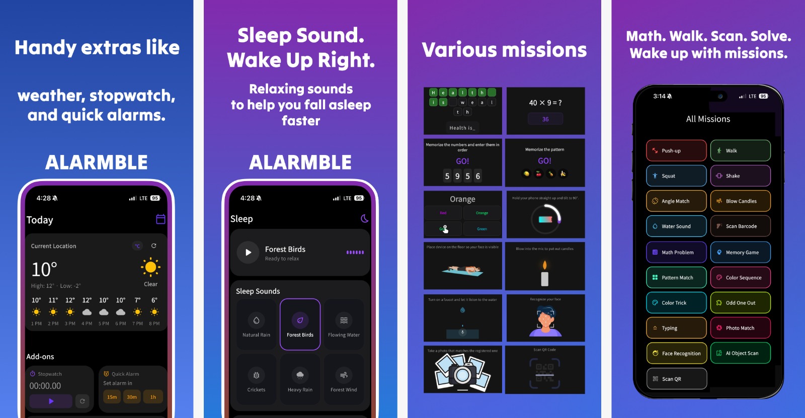 Alarmble - All-in-one mission alarm app  media 1