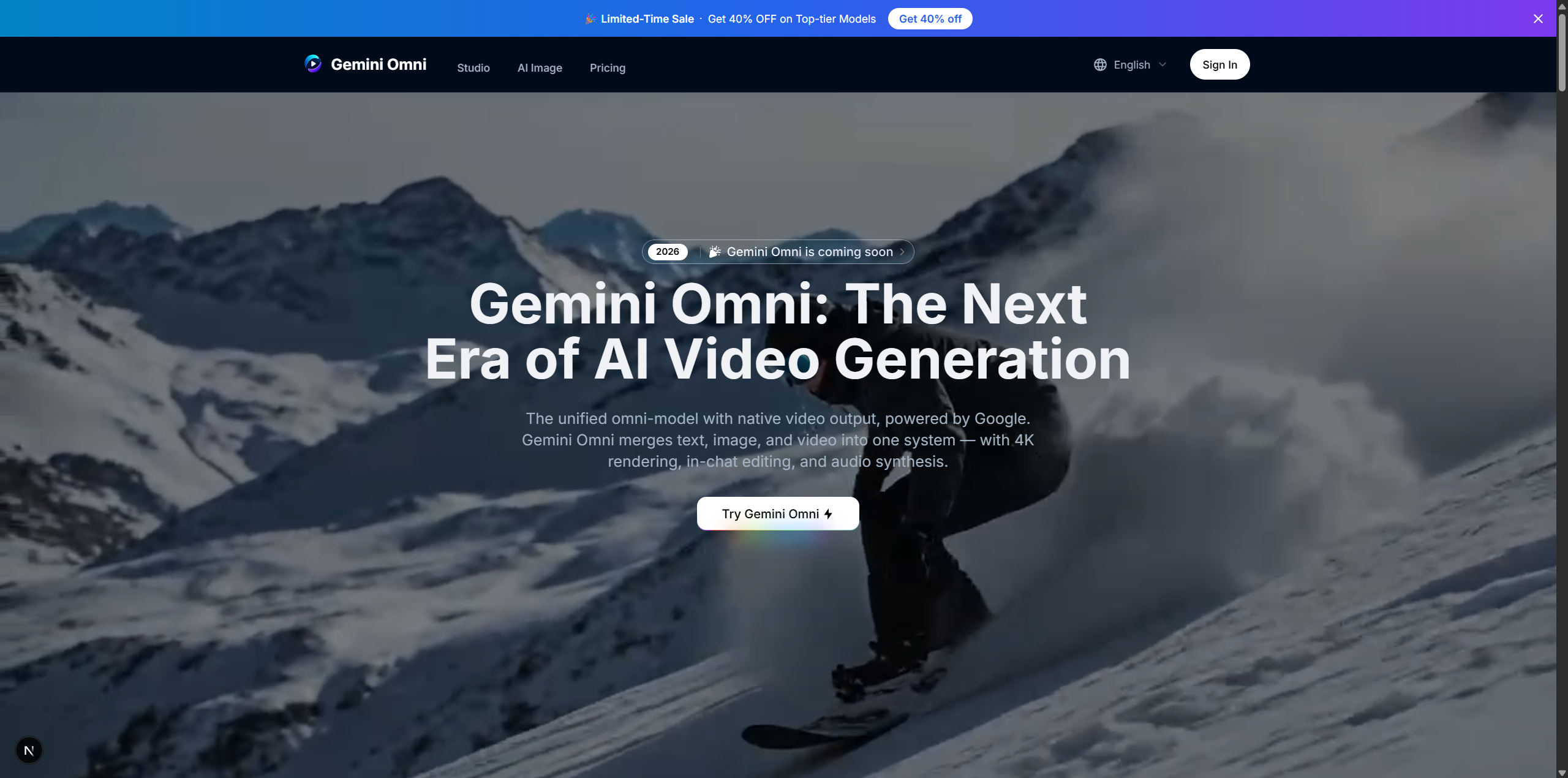 Generatore video Gemini Omni AI