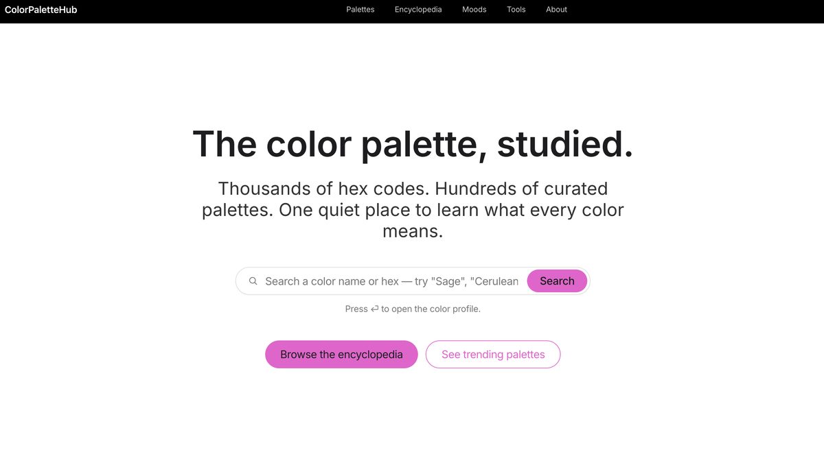 ColorPaletteHub - Enciclopedia delle tavolozze dei colori e strumenti di progettazione media 1