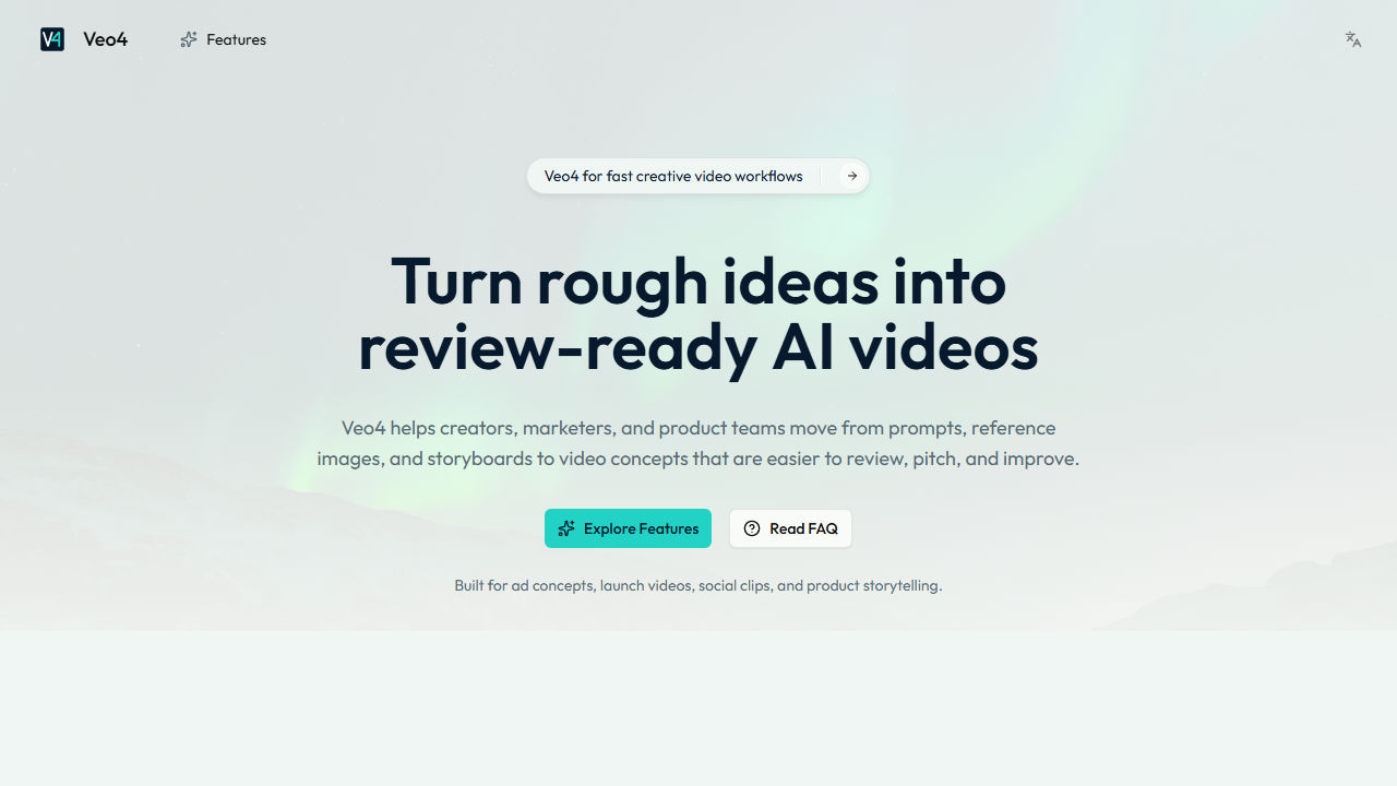 Vedi4 - Veo4 - Generatore video AI per clip pronte per i creatori media 1