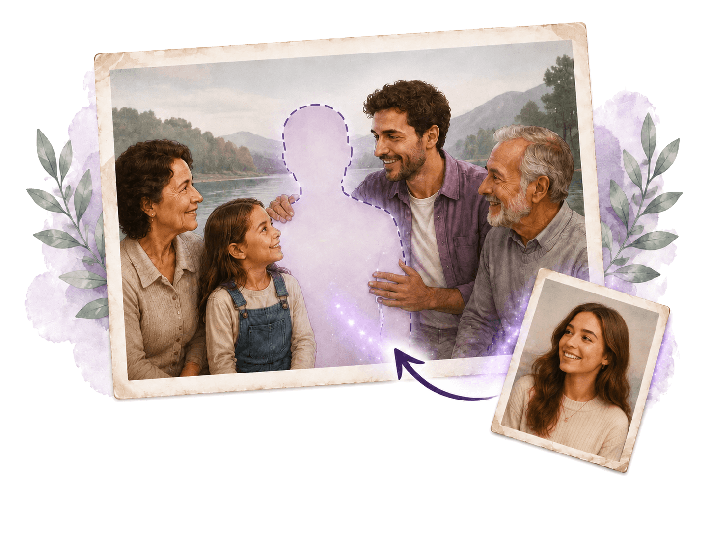Aggiungi persona alla foto - Aggiungi facilmente persone alle foto di gruppo utilizzando la tecnologia AI. media 1
