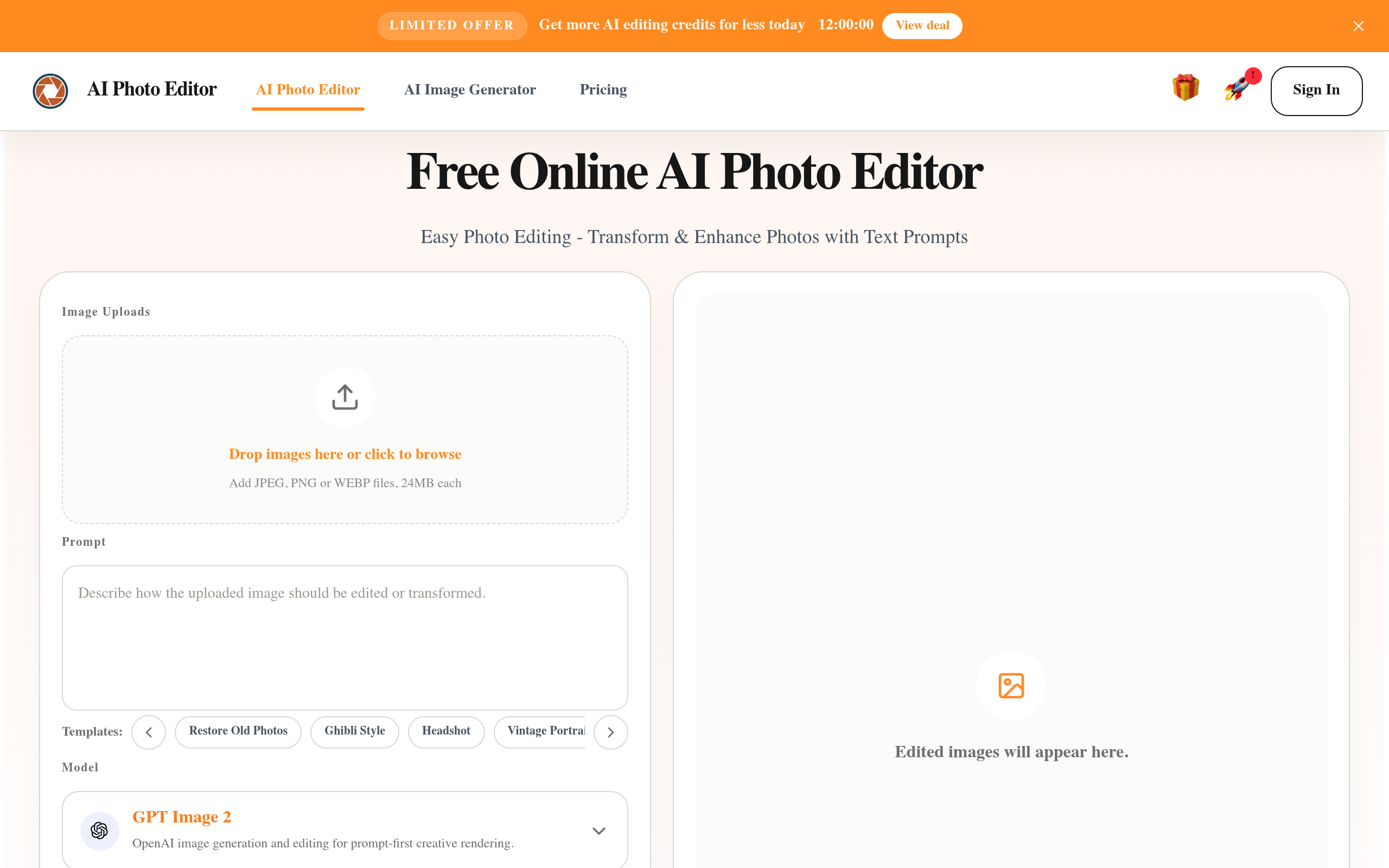 AI PhotoEditor