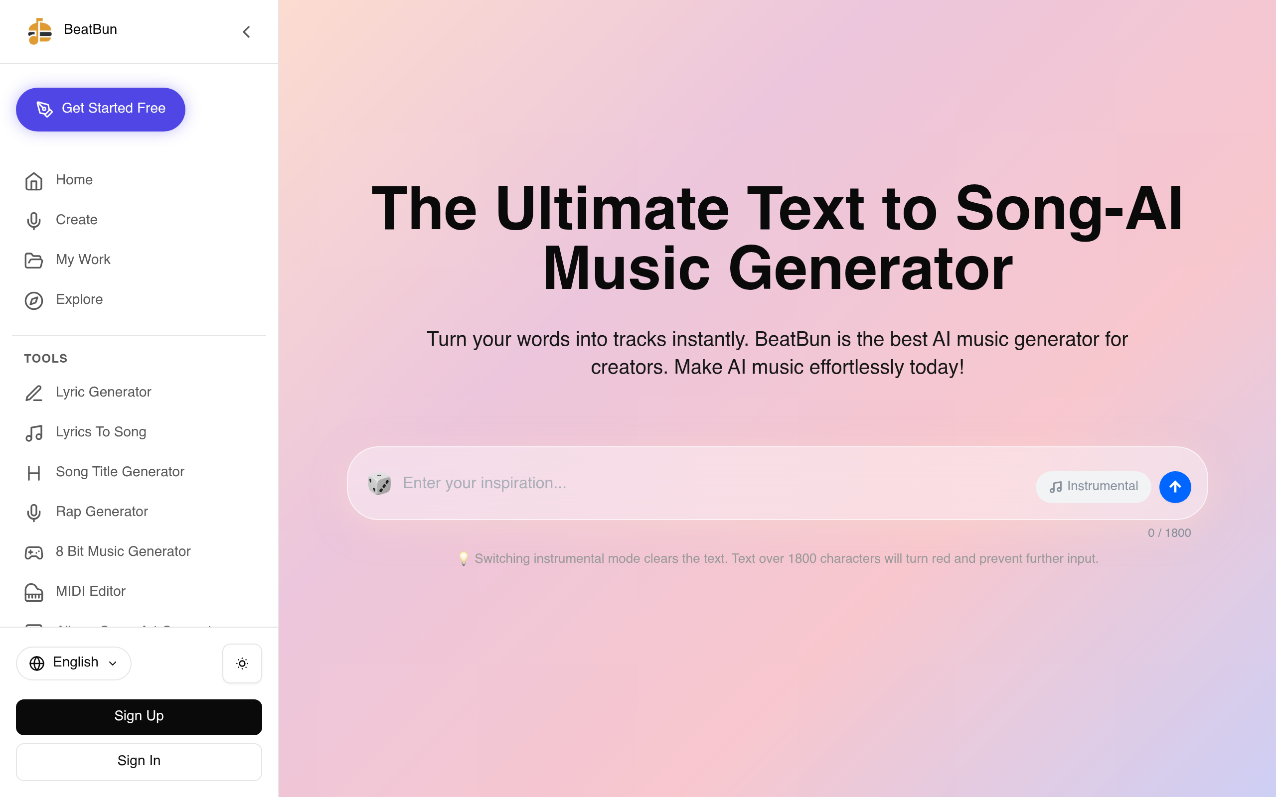 Text To Song - BeatBun