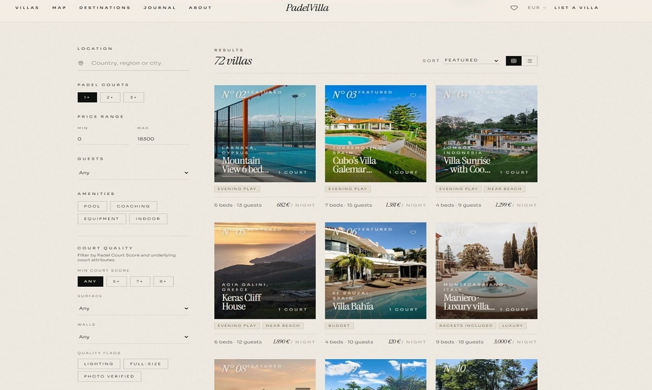 Padel Villa - padel, padel court, padel villa, padel holiday, padel vacation, padel travel, luxury villa, villa rental, vacation rental, holiday villa, private padel court, villas with padel, padel resort, media 1