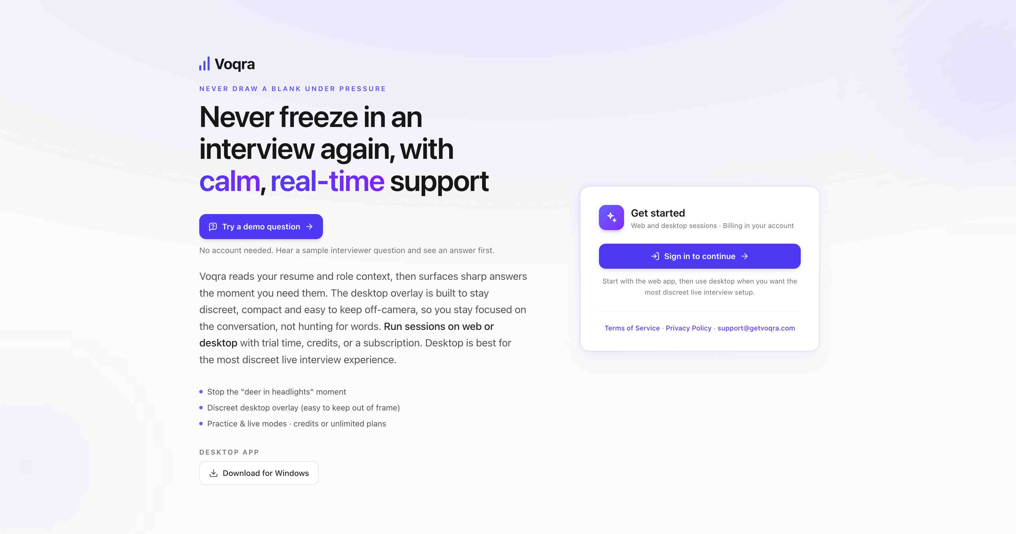 Voqra - Ace interviews with real-time AI guidance media 1