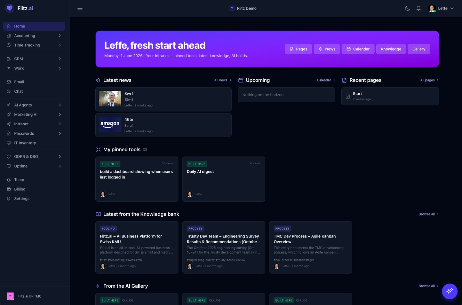 Flitz.ai - 스위스 SME 소프트웨어, KMU 비즈니스 플랫폼, AI 회계, 자동화 장부, 미디어 1