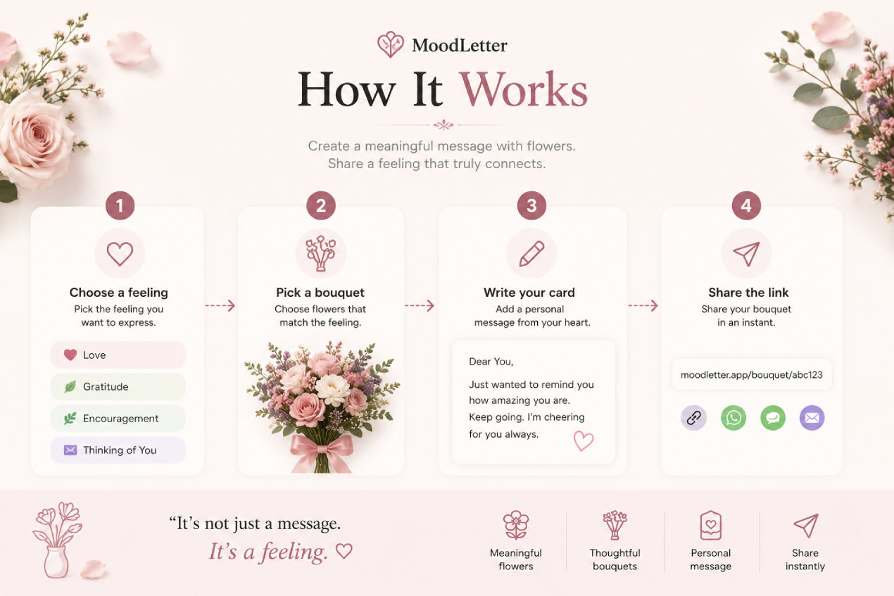 MoodLetter - Digital bouquets built from the language of flowers media 2