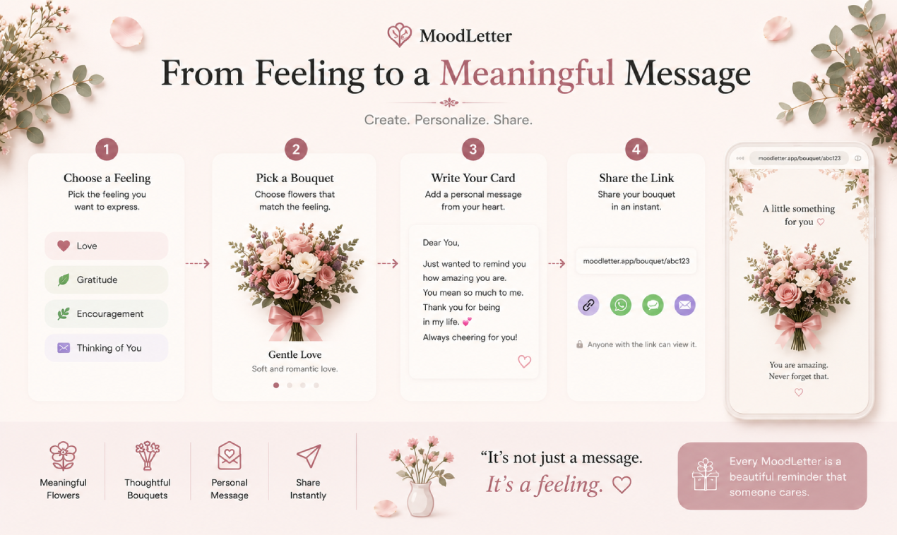 MoodLetter - Digital bouquets built from the language of flowers media 5