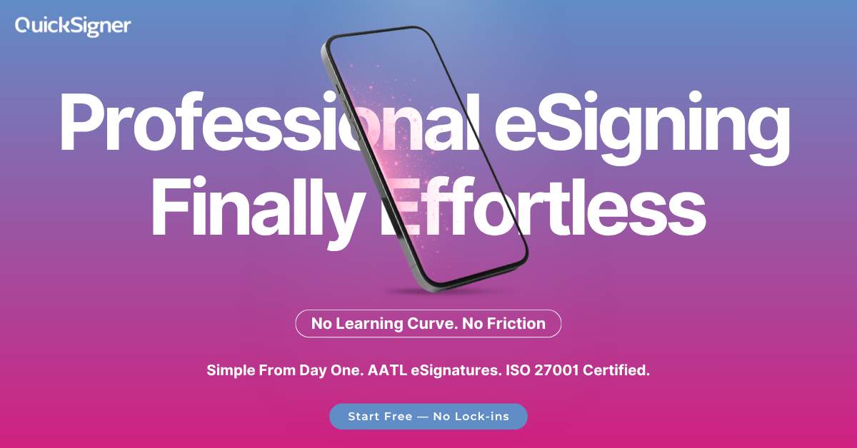 QuickSigner - eSign Agreements & Collect Signatures Online media 1