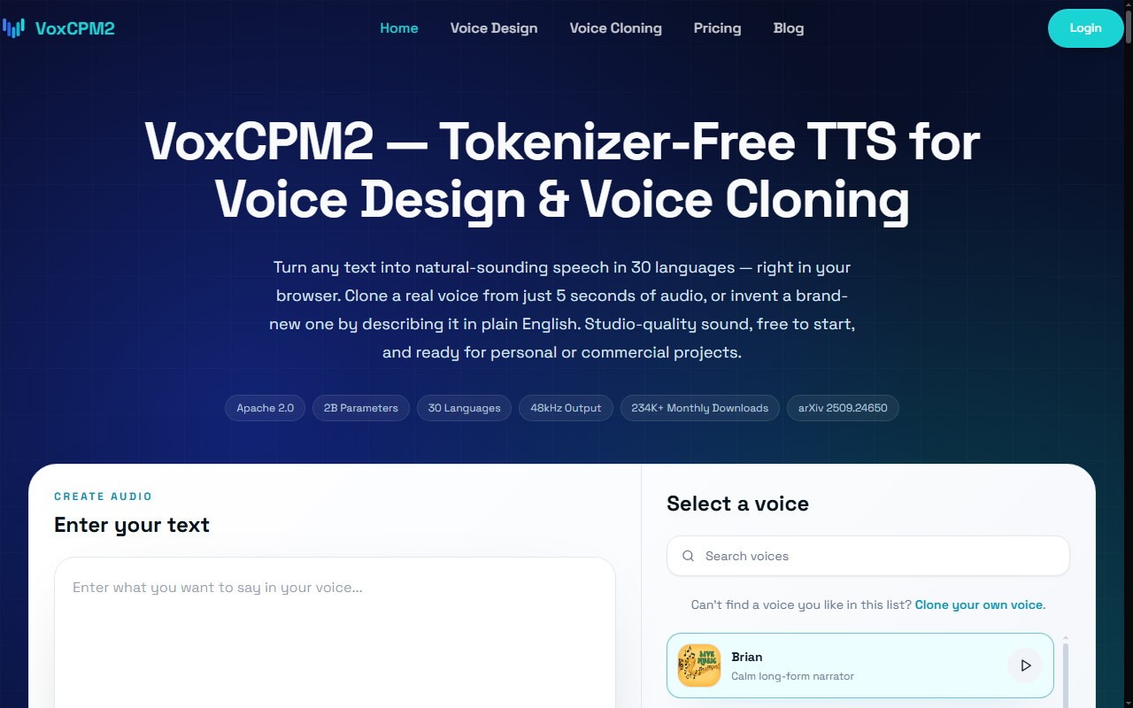 VoxCPM2 AI 