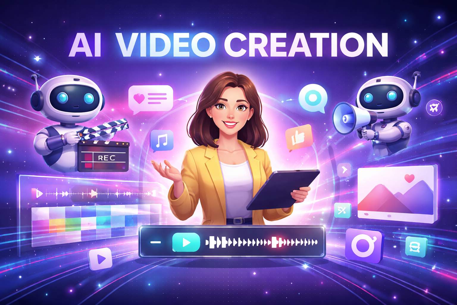 ヴィビデオ - AI ビデオ ジェネレーター: テキストからビデオへ、画像からビデオへ - Vivideoメディア1